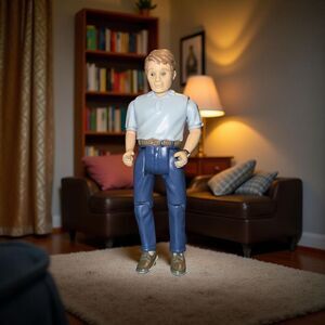 Vtg 1998 Fisher Price LOVING FAMILY Dollhouse Posable DAD Father Figure A20